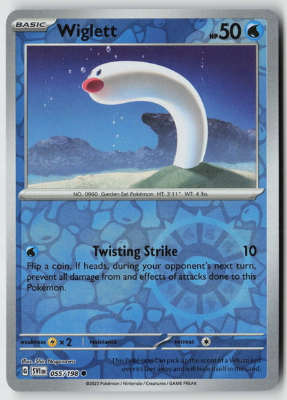 Wiglett 055/198 SV01: Scarlet & Violet Base Set Common Reverse Holo NM Misa Tsut