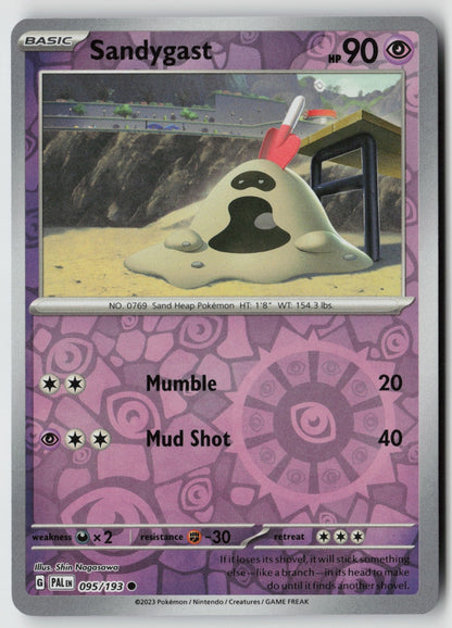 Sandygast 095/193 SV02: Paldea Evolved Common Reverse Holo NM Shin Nagasawa