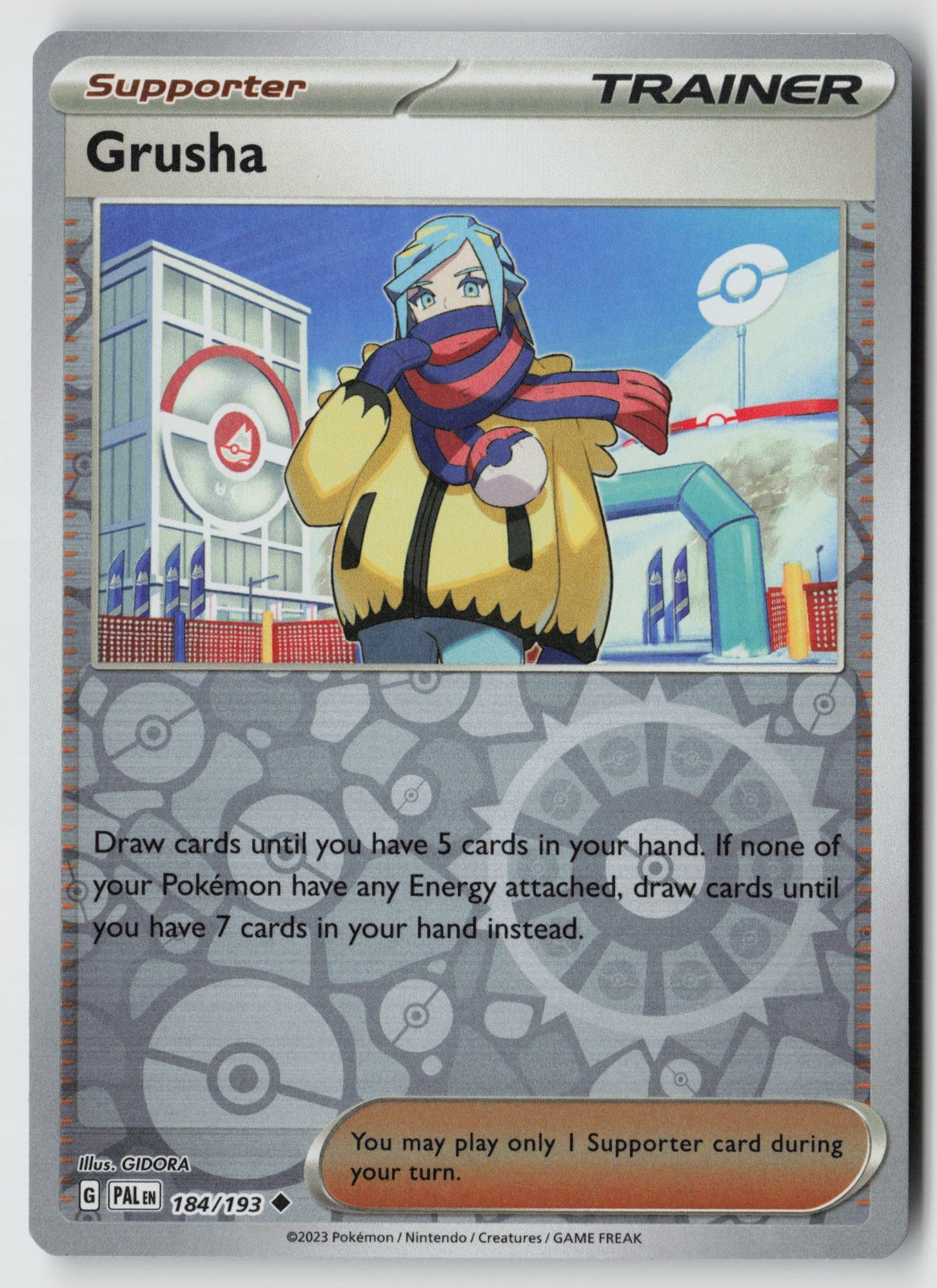Grusha 184/193 SV02: Paldea Evolved Uncommon Reverse Holo NM GIDORA