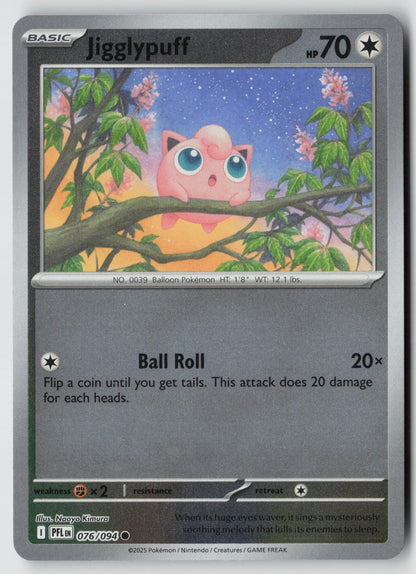 Jigglypuff 076/094 ME02: Phantasmal Flames Common Reverse Holo NM Naoyo Kimura