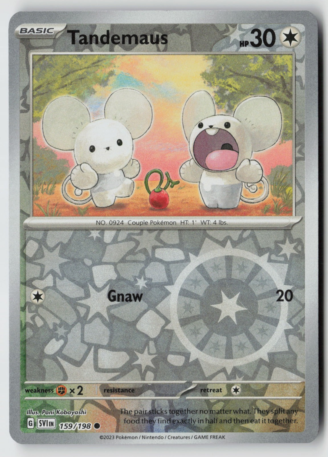 Tandemaus 159/198 SV01: Scarlet & Violet Base Set Common Reverse Holo NM Sekio