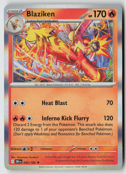 Blaziken 042/182 SV10: Destined Rivals Rare Holo NM Dsuke