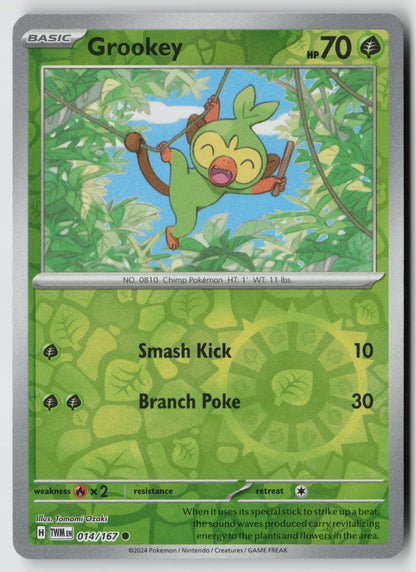 Grookey 014/167 SV06: Twilight Masquerade Common NM Tomomi Ozaki