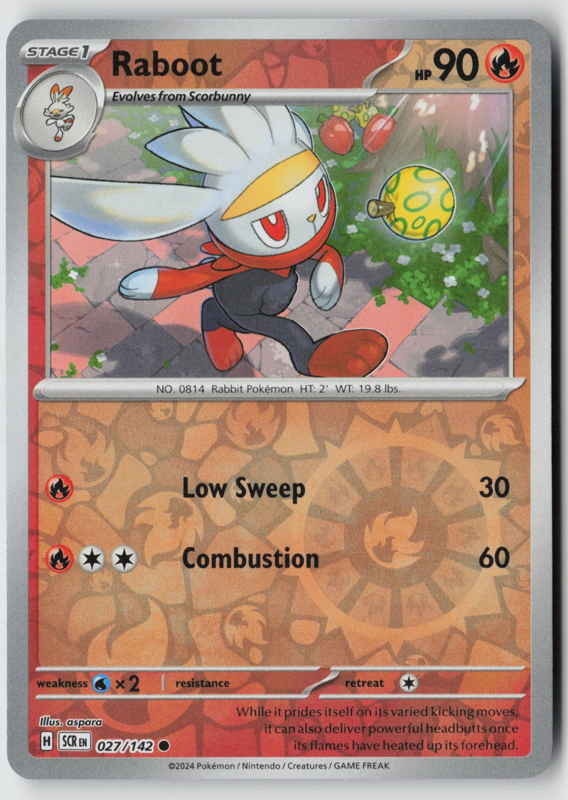 Raboot 027/142 SV07: Stellar Crown Common Reverse Holo NM aspara