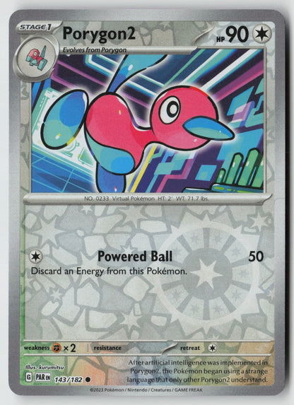 Porygon2 143/182 SV04: Paradox Rift Common Reverse Holo NM kurumitsu