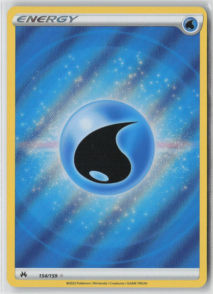 Water Energy (Texture Full Art) 154/159 SWSH: Crown Zenith Ultra Rare Holo NM