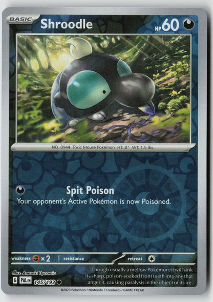 Shroodle 145/193 SV02: Paldea Evolved Common Reverse Holo NM Anesaki Dynamic