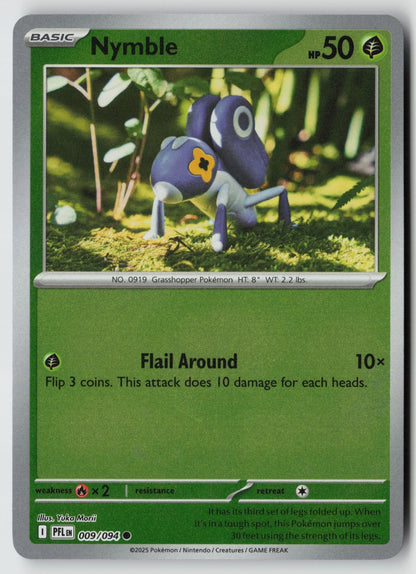 Nymble 009/094 ME02: Phantasmal Flames Common Reverse Holo NM Yuka Morii