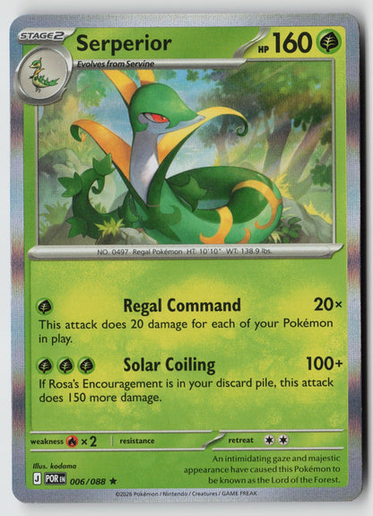 Serperior 006/088 ME03: Perfect Order Rare Holo NM kodama