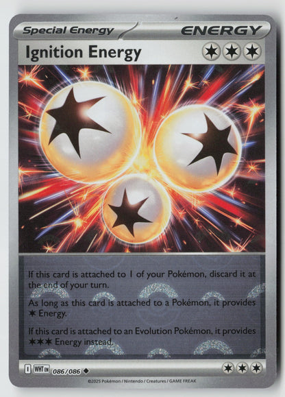 Ignition Energy 086/086 SV: White Flare Uncommon NM Takumi Akabane