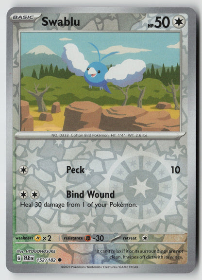 Swablu 152/182 SV04: Paradox Rift Common Reverse Holo NM HYOGONOSUKE