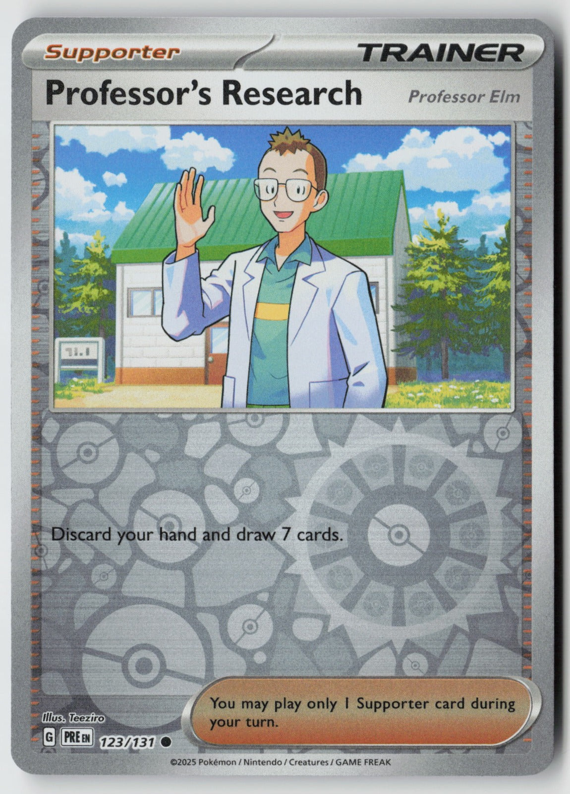 Professor's Research [Elm] 123/131 SV: Prismatic Evolutions Reverse Holo NM