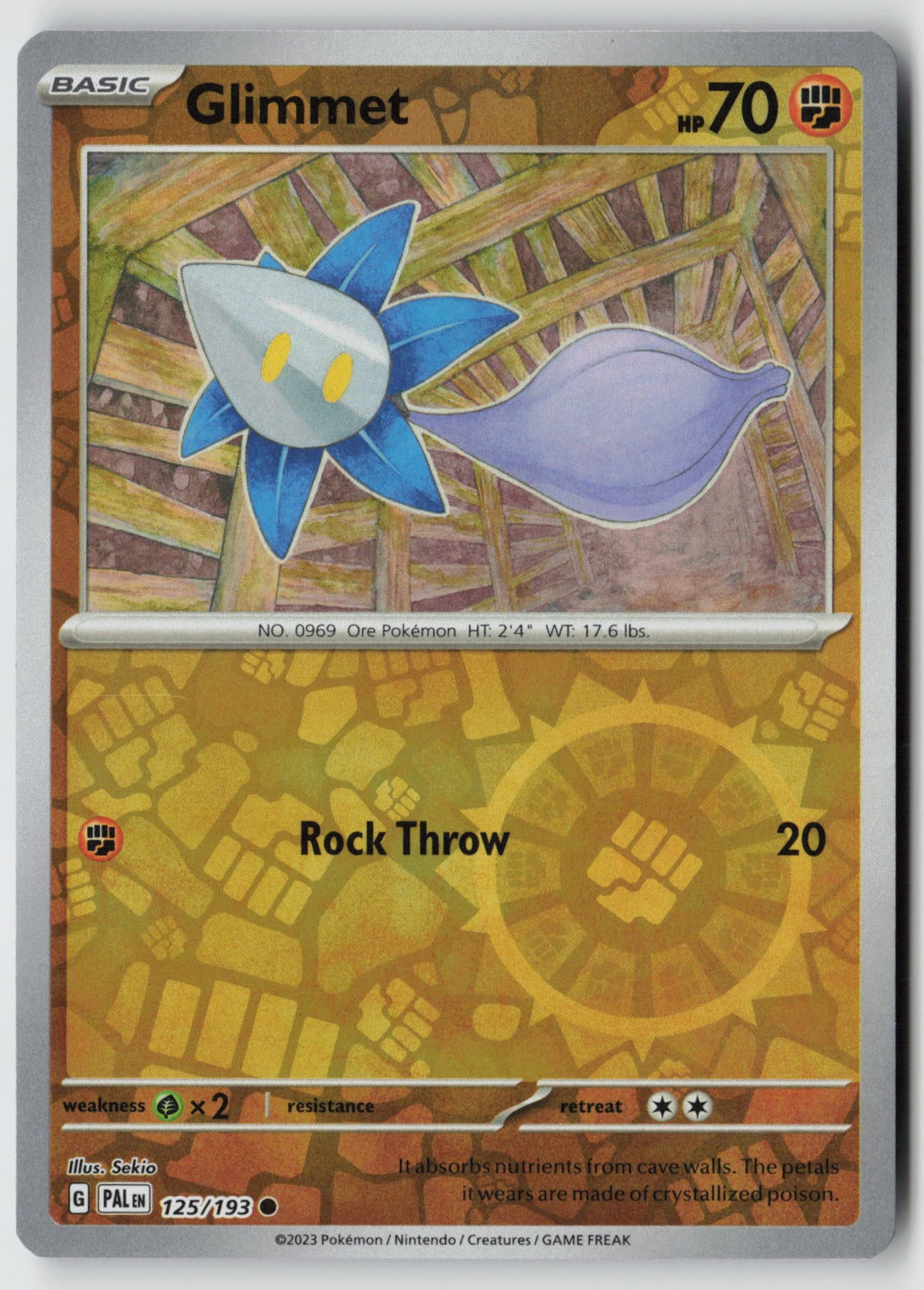 Glimmet 125/193 SV02: Paldea Evolved Common Reverse Holo NM Sekio