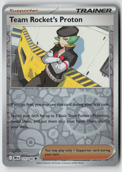 Team Rocket's Proton 177/182 SV10: Destined Rivals Uncommon NM Studio Bora Inc
