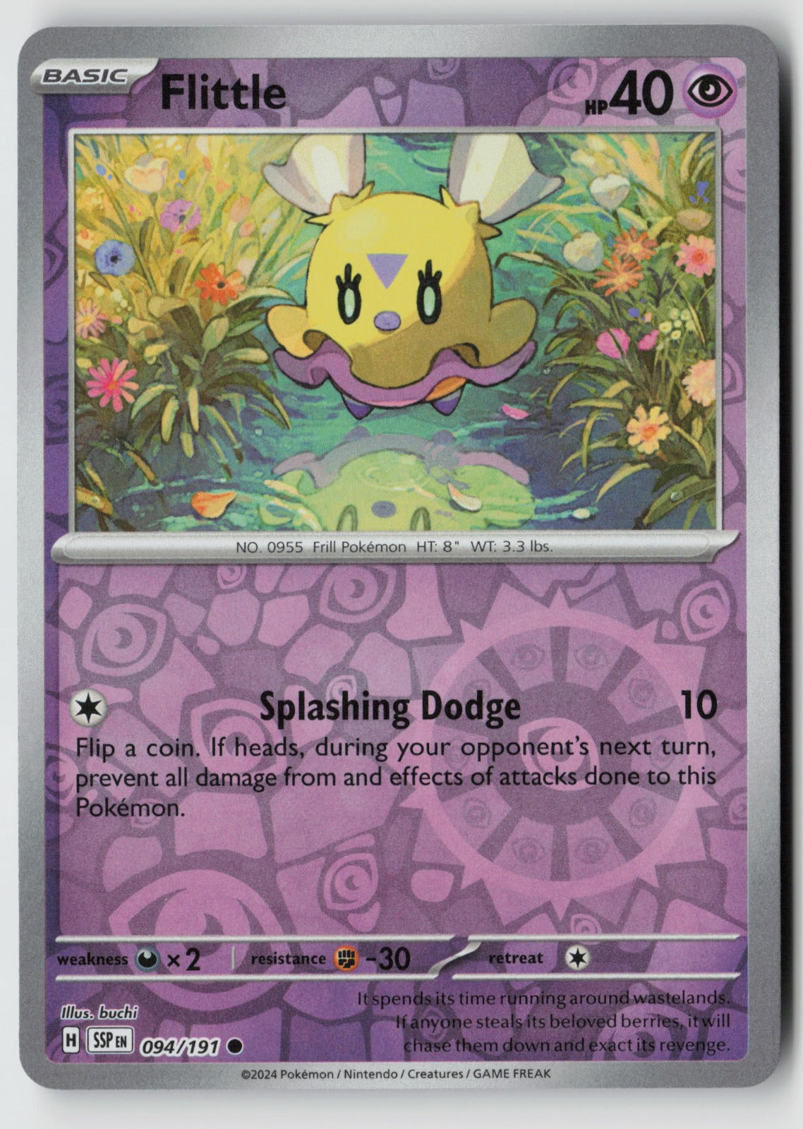 Flittle 094/191 SV08: Surging Sparks Common Reverse Holo NM buchi