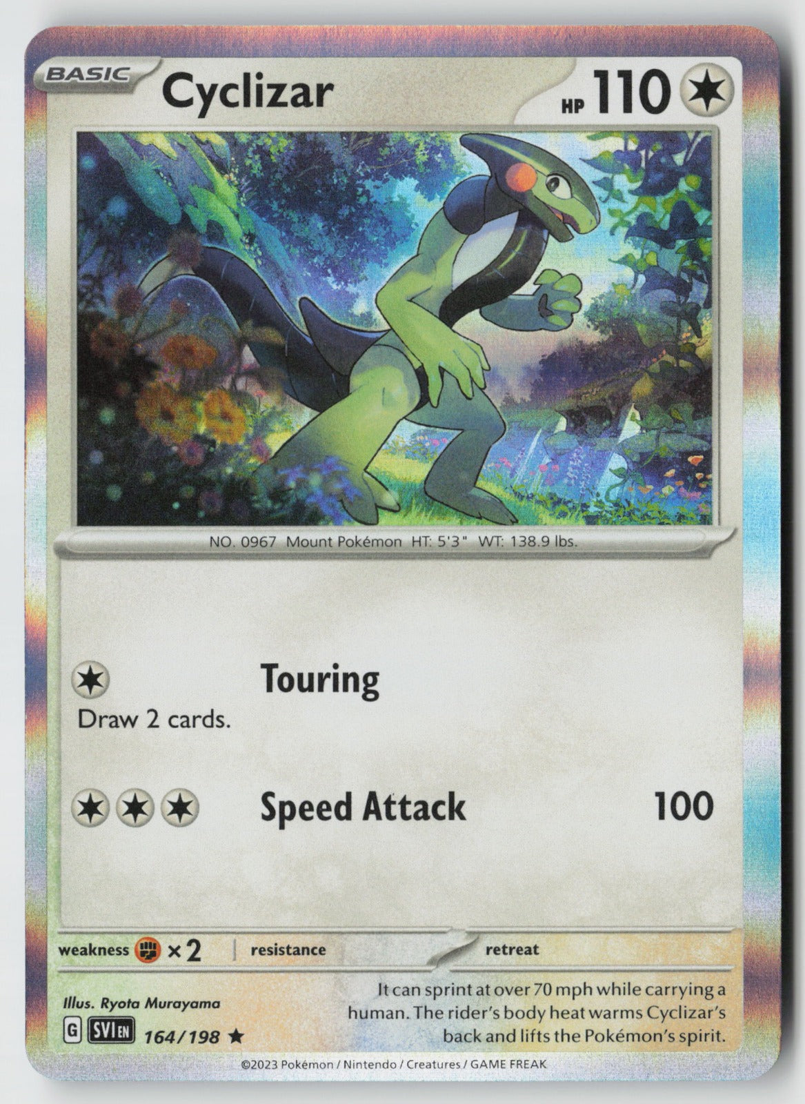 Cyclizar 164/198 SV01: Scarlet & Violet Base Set Rare Holo NM Ryota Murayama