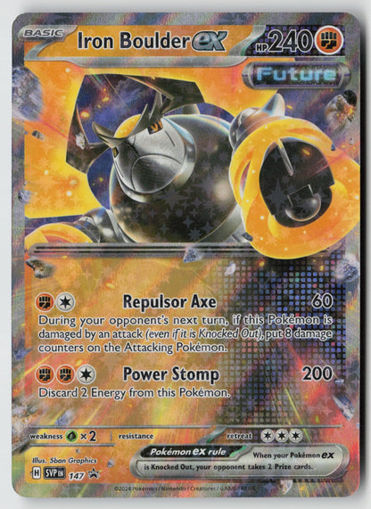 Iron Boulder ex 147 SV: Scarlet & Violet Promo Cards Promo Holo NM