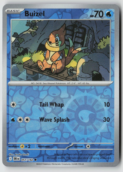 Buizel 057/182 SV10: Destined Rivals Common Reverse Holo NM Ayako Ozaki