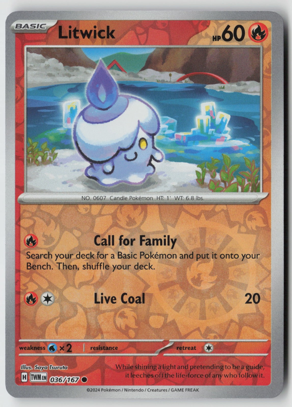 Litwick 036/167 SV06: Twilight Masquerade Common NM Saya Tsuruta