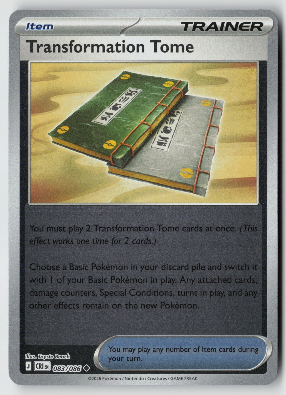 Transformation Tome 083/086 ME04: Chaos Rising Uncommon Reverse Holo NM