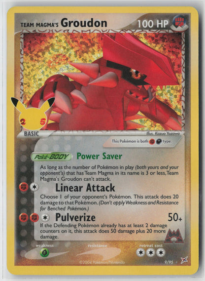 Team Magma's Groudon 9/95 Celebrations: Classic Collection NM Kazuo Yazawa