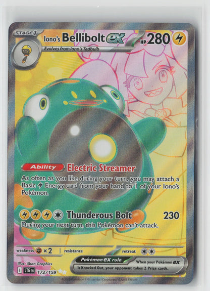Iono's Bellibolt ex 172/159 SV09: Journey Together Ultra Rare Holo NM