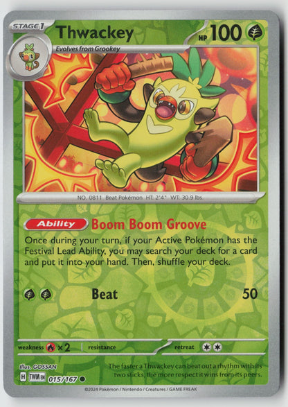 Thwackey 015/167 SV06: Twilight Masquerade Common NM GOSSAN