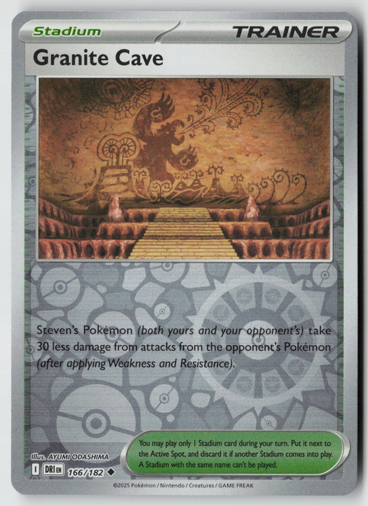 Granite Cave 166/182 SV10: Destined Rivals Uncommon Reverse Holo NM
