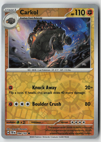 Carkol 094/162 SV05: Temporal Forces Common Reverse Holo NM Anesaki Dynamic