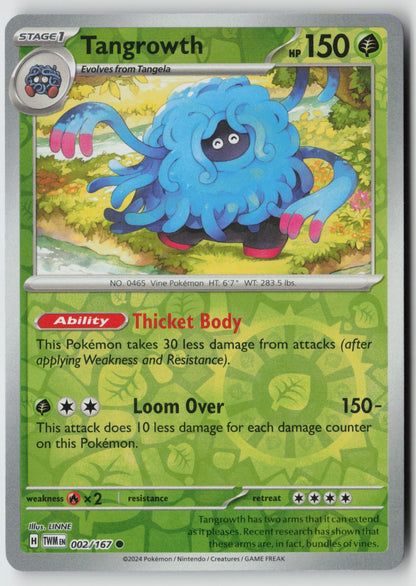 Tangrowth 002/167 SV06: Twilight Masquerade Common NM LINNE