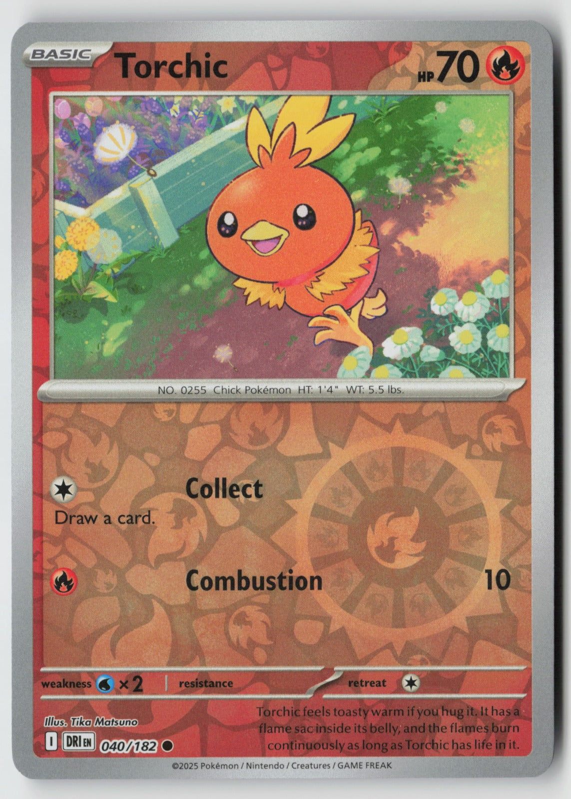 Torchic 040/182 SV10: Destined Rivals Common Reverse Holo NM yuu