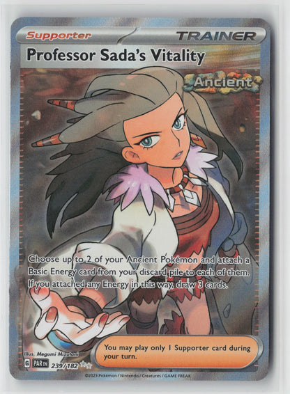 Professor Sada's Vitality 239/182 SV04: Paradox Rift Ultra Rare Holo NM Mizutani