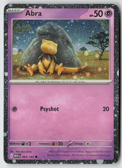 Abra (Cosmos Holo) 063/165  Promo Holo NM Mitsuhiro Arita