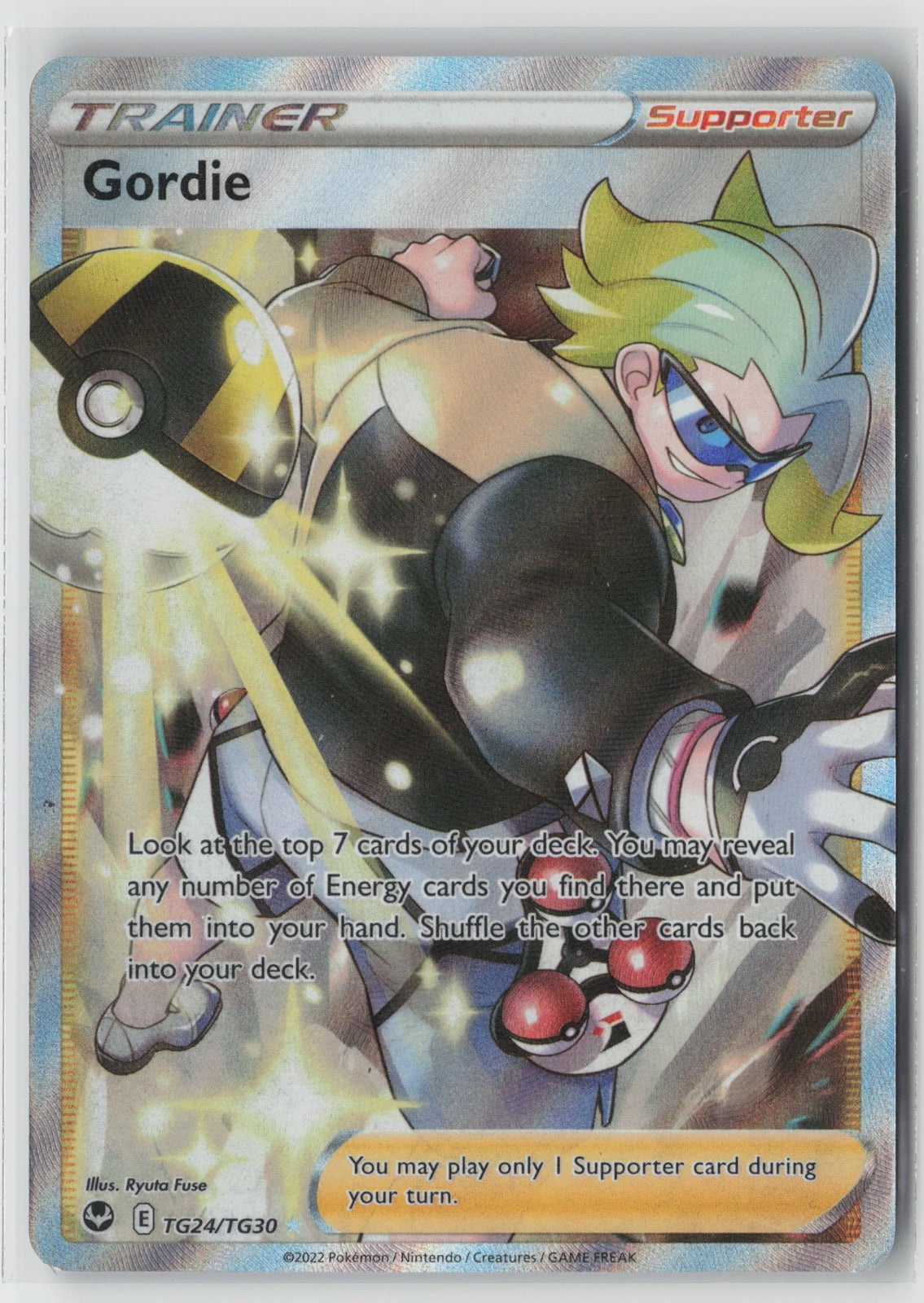 Gordie TG24/TG30 SWSH12: Silver Tempest Trainer Gallery Ultra Rare Holo NM