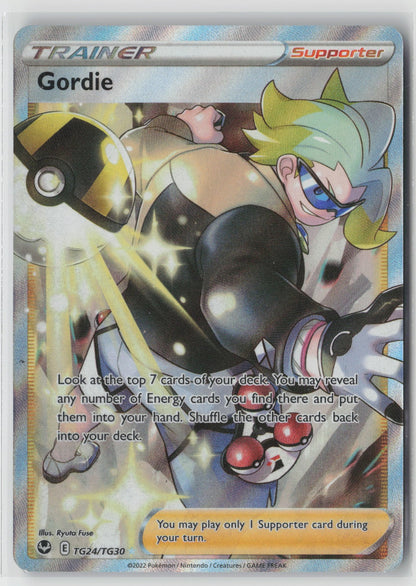 Gordie TG24/TG30 SWSH12: Silver Tempest Trainer Gallery Ultra Rare Holo NM