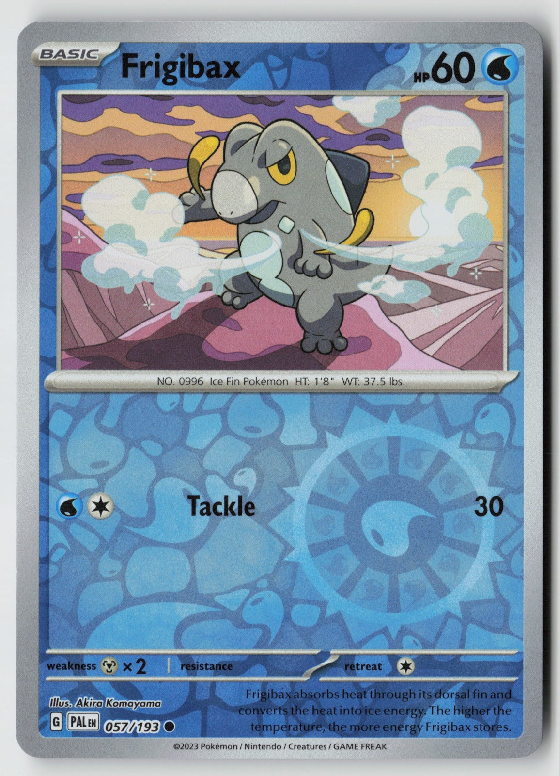 Frigibax 057/193 SV02: Paldea Evolved Common Reverse Holo NM Akira Komayama