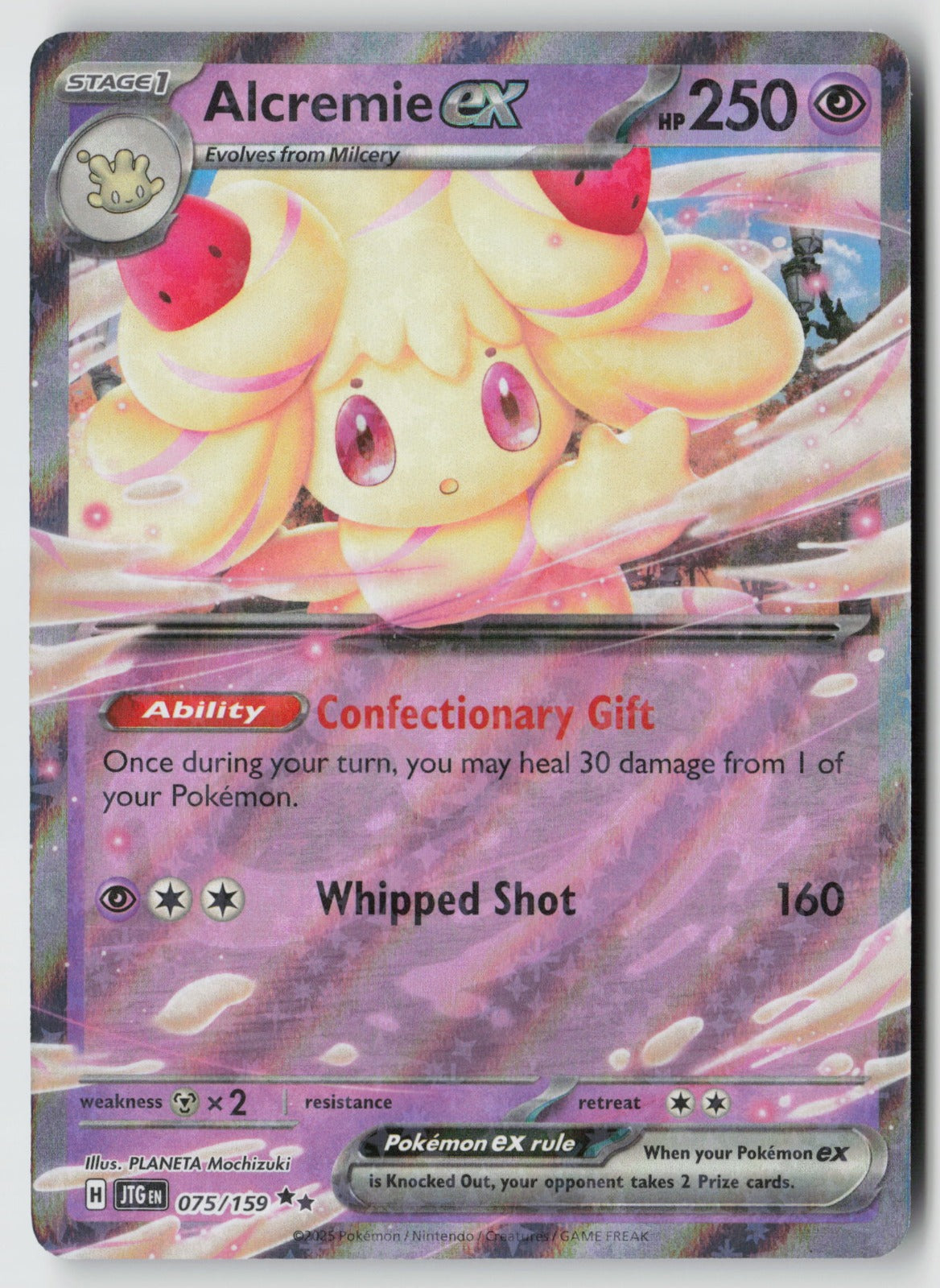 Alcremie ex 075/159 SV09: Journey Together Double Rare Holo NM PLANETA Mochizuki