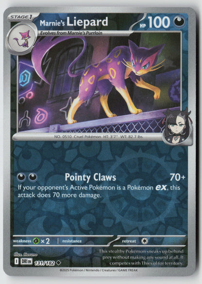 Marnie's Liepard 131/182 SV10: Destined Rivals Uncommon Reverse Holo NM