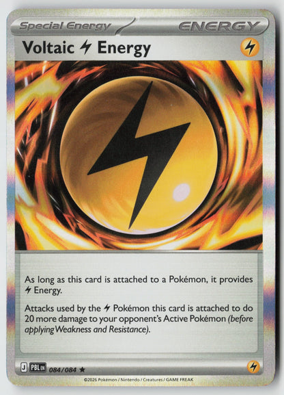Voltaic Lightning Energy 084/084 ME05: Pitch Black Rare Holo NM