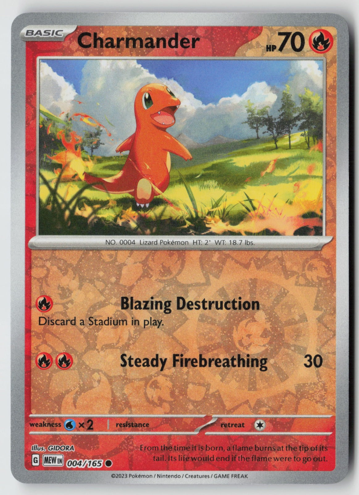 Charmander (Cosmos Holo) 004/165  Promo Holo NM NC Empire