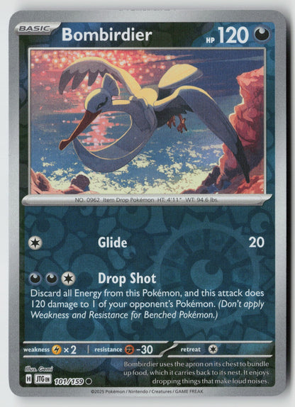 Bombirdier 101/159 SV09: Journey Together Common Reverse Holo NM Gemi