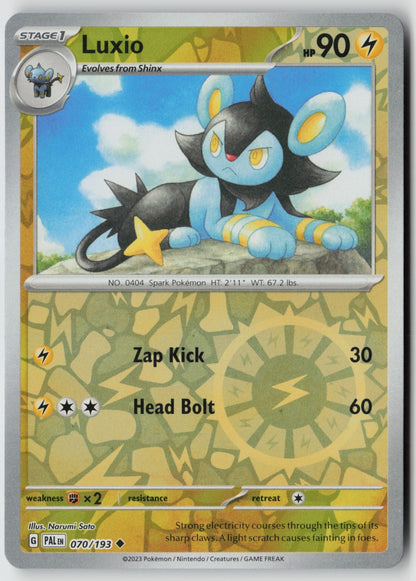 Luxio 070/193 SV02: Paldea Evolved Uncommon Reverse Holo NM Narumi Sato