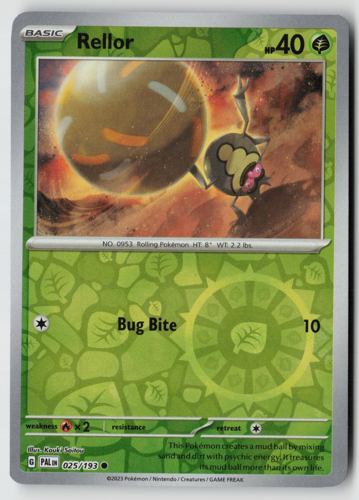 Rellor 025/193 SV02: Paldea Evolved Common Reverse Holo NM Kouki Saitou