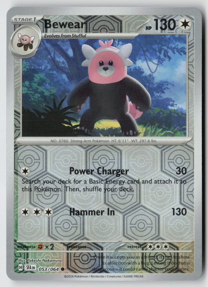 Bewear 053/064 SV: Shrouded Fable Common Reverse Holo NM Takeshi Nakamura