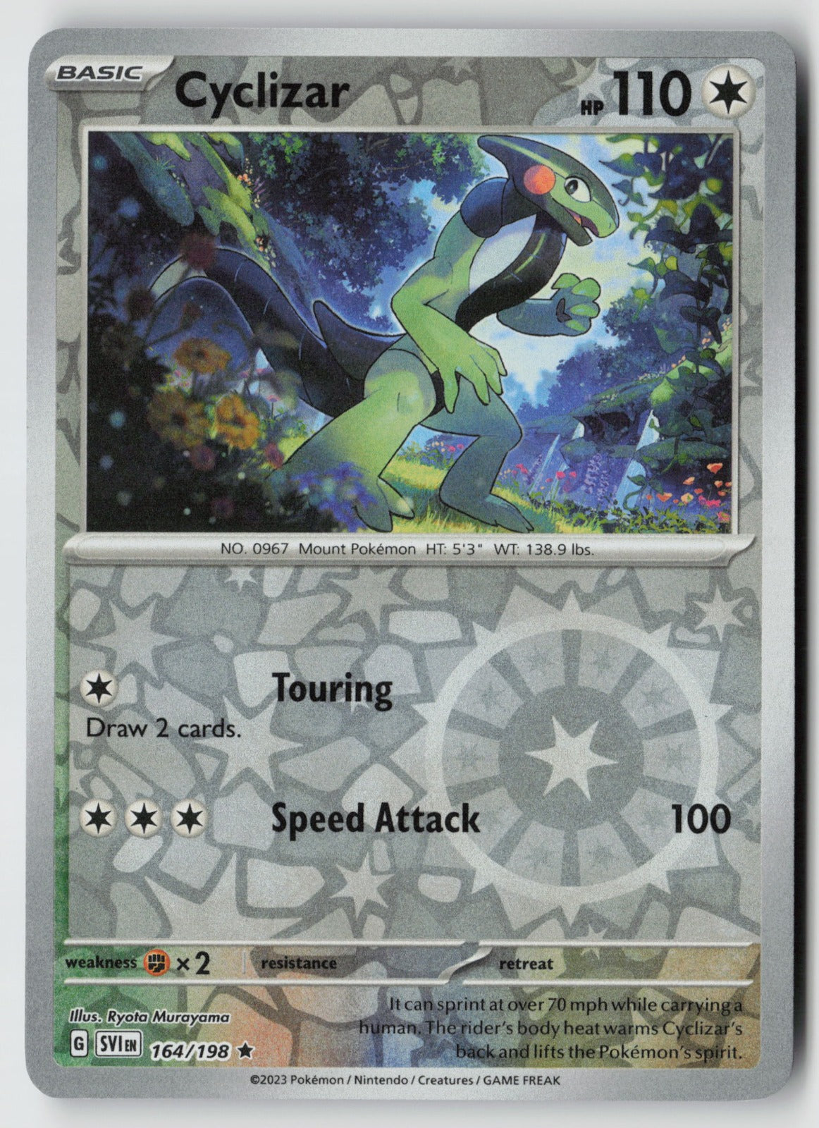 Cyclizar 164/198 SV01: Scarlet & Violet Base Set Rare Reverse Holo NM