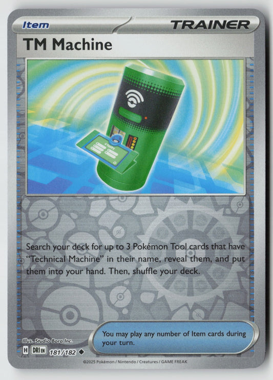 TM Machine 181/182 SV10: Destined Rivals Uncommon Reverse Holo NM tono