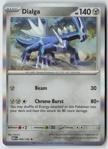 Dialga 095/132 ME01: Mega Evolution Rare Holo NM Teeziro