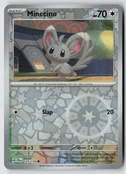 Minccino 125/159 SV09: Journey Together Common Reverse Holo NM Oswaldo KATO