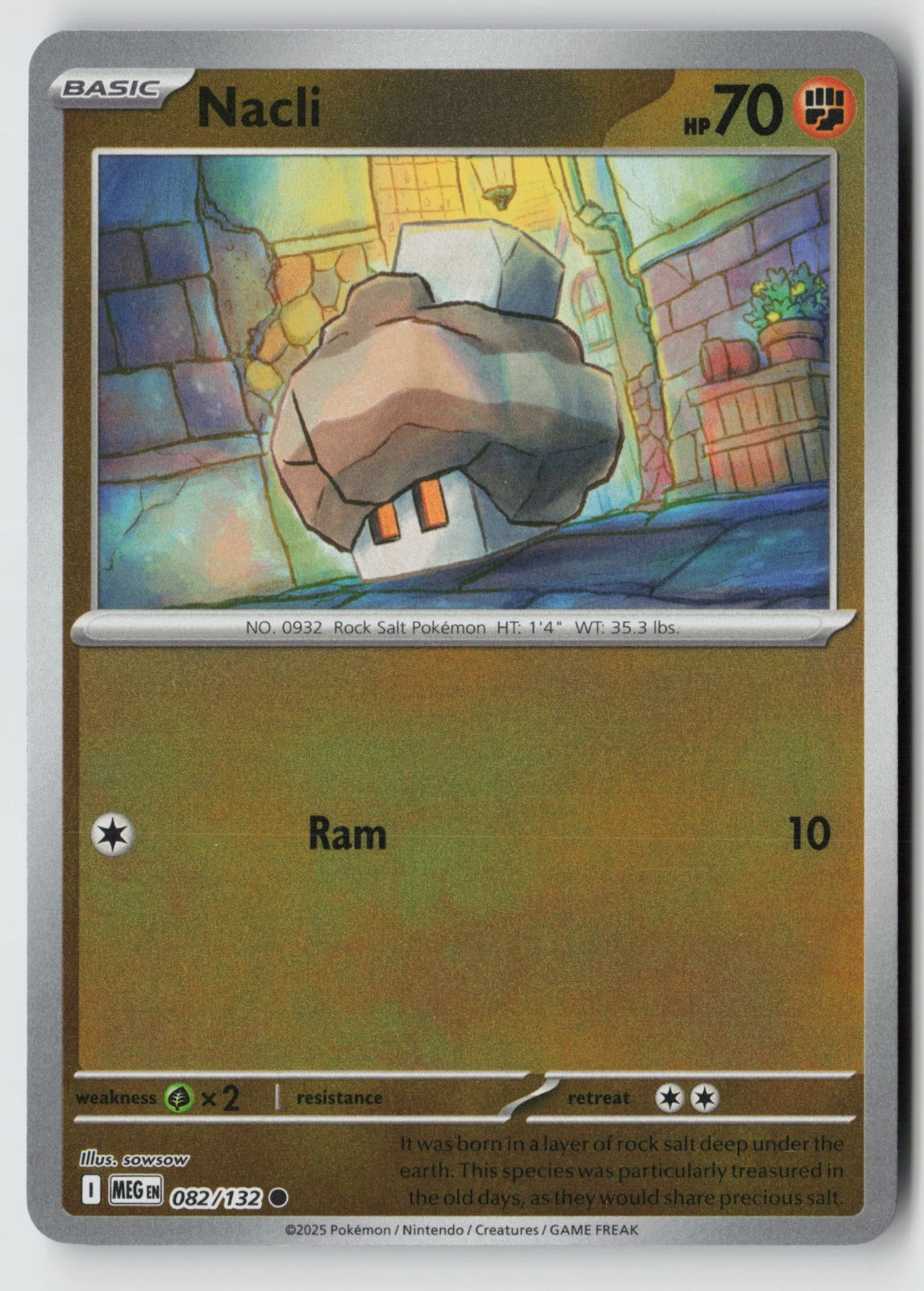 Nacli 082/132 ME01: Mega Evolution Common Reverse Holo NM sowsow