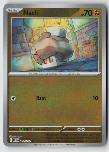 Nacli 082/132 ME01: Mega Evolution Common Reverse Holo NM sowsow